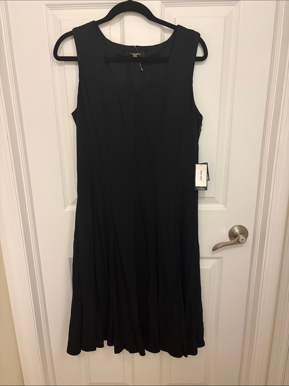 Nine West Black Sleeveless A-Line Dress - Classic Women's Dress